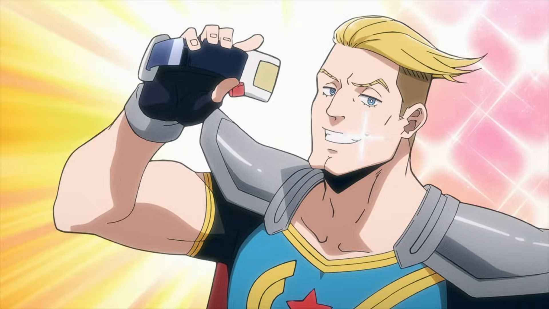 Captain Celebrity as seen in My Hero Academia: Vigilantes episode 8 (Image via Bones Film)